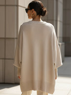 Mulher Camisola Oversize Relaxed Fit Gola Redonda