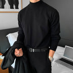 Greta | Homem Camisola Gola Alta Malha Old Money