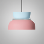 Briar | Luminária Pendente Dome | Estilo Nórdico, LED, Liga de Zinco Bicolor