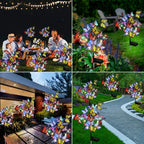 Maren | Luzes Solares de Borboleta para Jardim | 2 Pacotes, 56 LEDs, IP65 | Decoração Externa