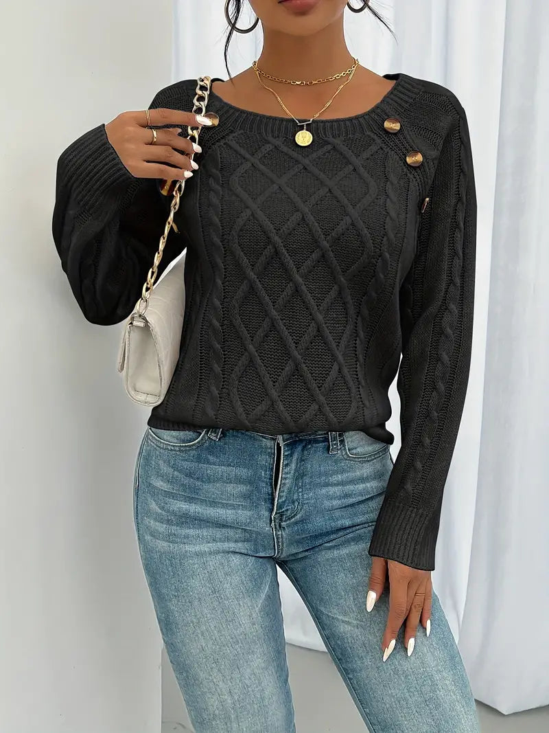 Reva | Camisola Feminina Algodão Torcido com Botões