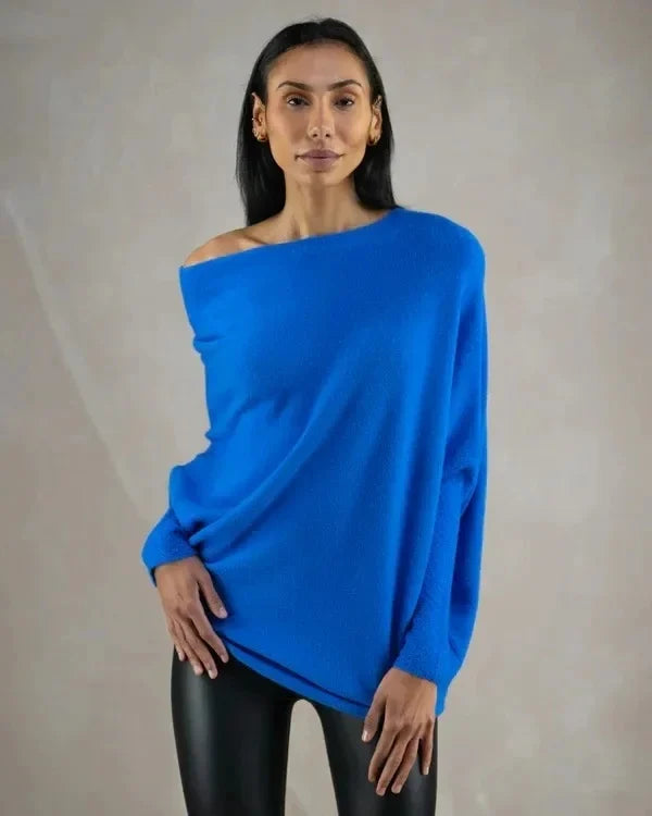 Della | Camisola Feminina Assimétrica Drapeada Gola Swing
