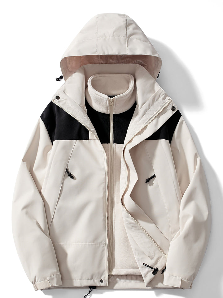 Maren | Jaqueta Outdoor 3 em 1 Impermeável Corta-Vento Forro Polar Removível
