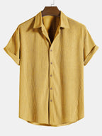 Conjunto feminino 2 peças camisa manga curta e calça casual coordenado