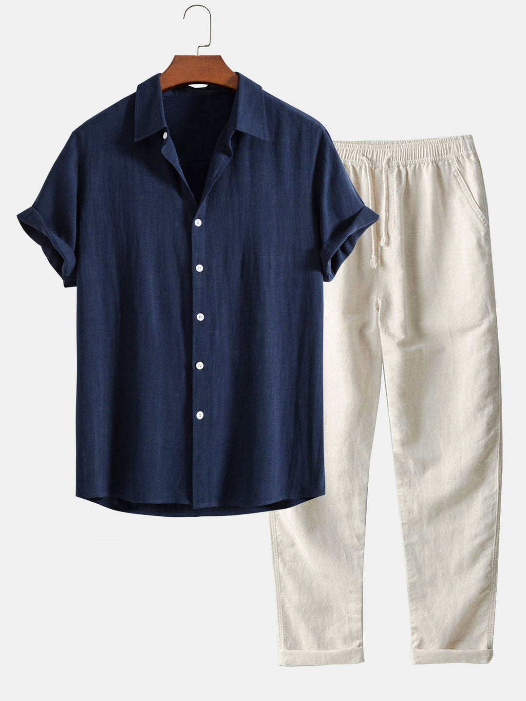 Giselle | Homem Conjunto 2 Peças Camisa e Calças Casual