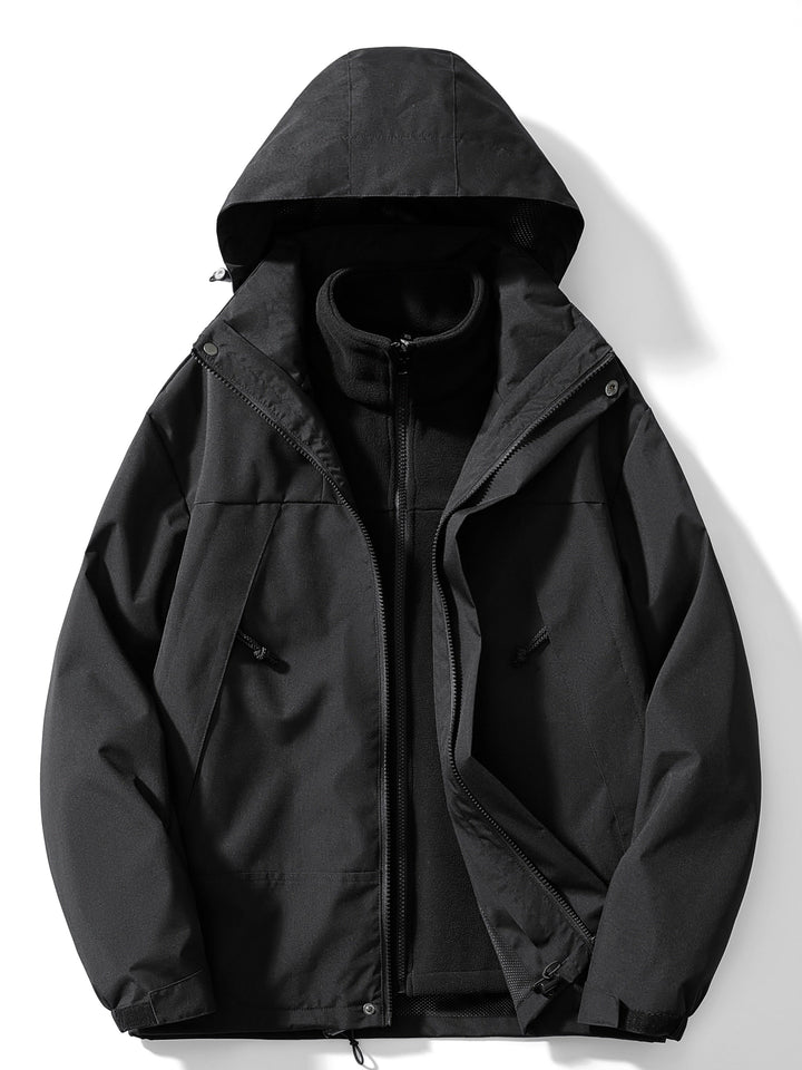 Maren | Jaqueta Outdoor 3 em 1 Impermeável Corta-Vento Forro Polar Removível