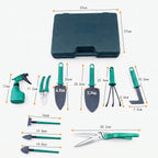 Birdie | Kit de Jardinagem 10 Peças | Conjunto Completo com Mala | Ferramentas de Jardim