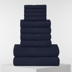 Conjunto de Toalhas | 10 Peças, Algodão Egípcio, Alta Absorção | Birdie