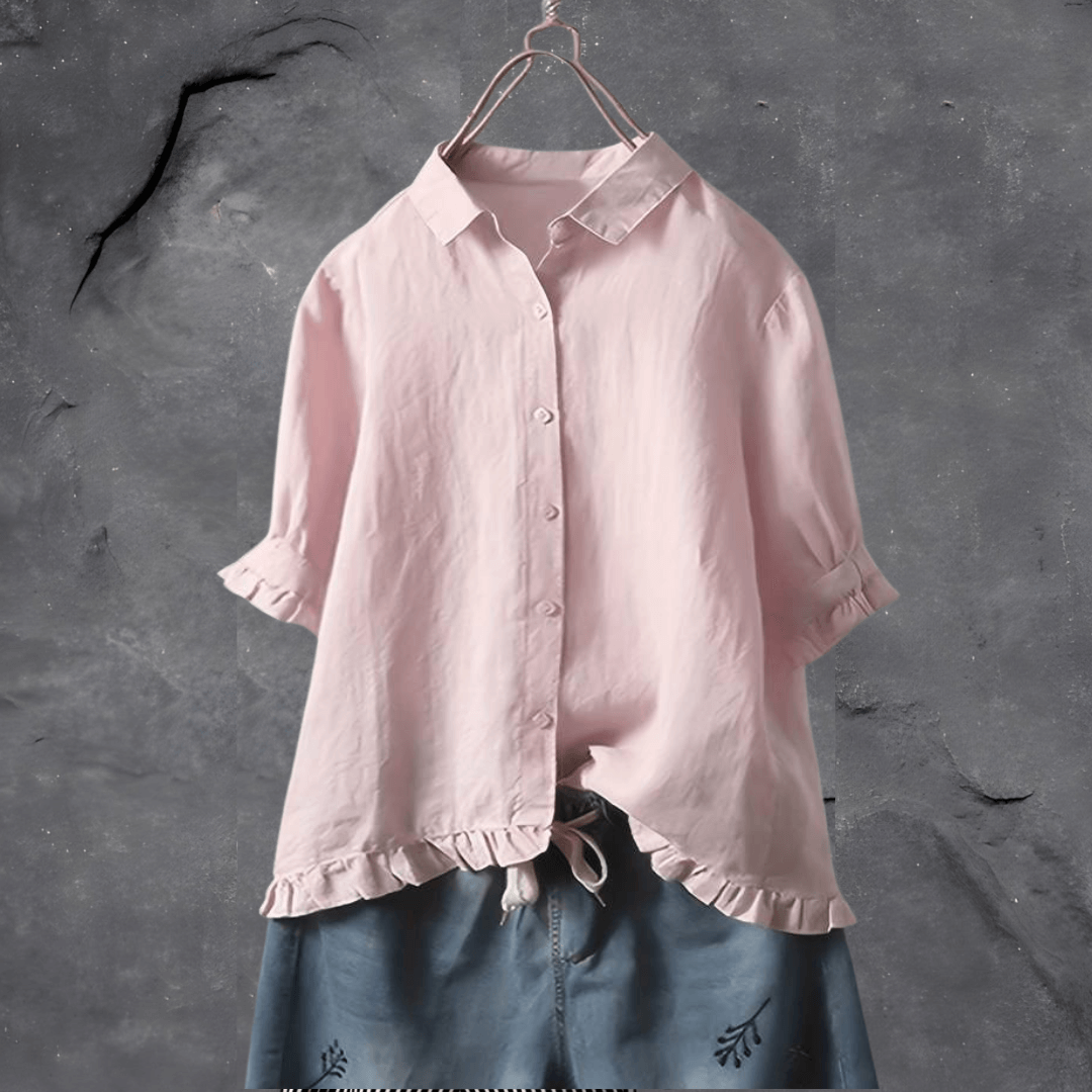 Noor | Camisa Feminina Folgada com Botões