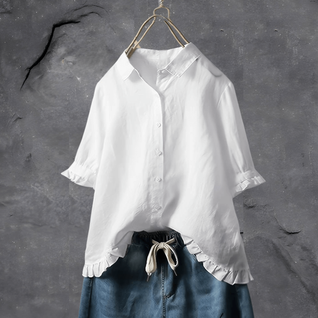 Noor | Camisa Feminina Folgada com Botões