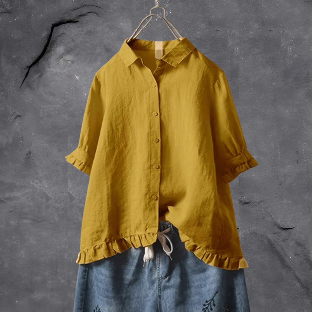 Noor | Camisa Feminina Folgada com Botões