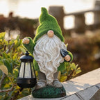 Odette | Gnomos Solares de Jardim | Decoração Solar LED | Resina Impermeável