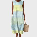 Vestido pelo Joelho Isla | Respirável | Corte Descontraído