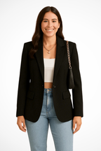 Ottoline | Blazer Feminino Estruturado Botão Único