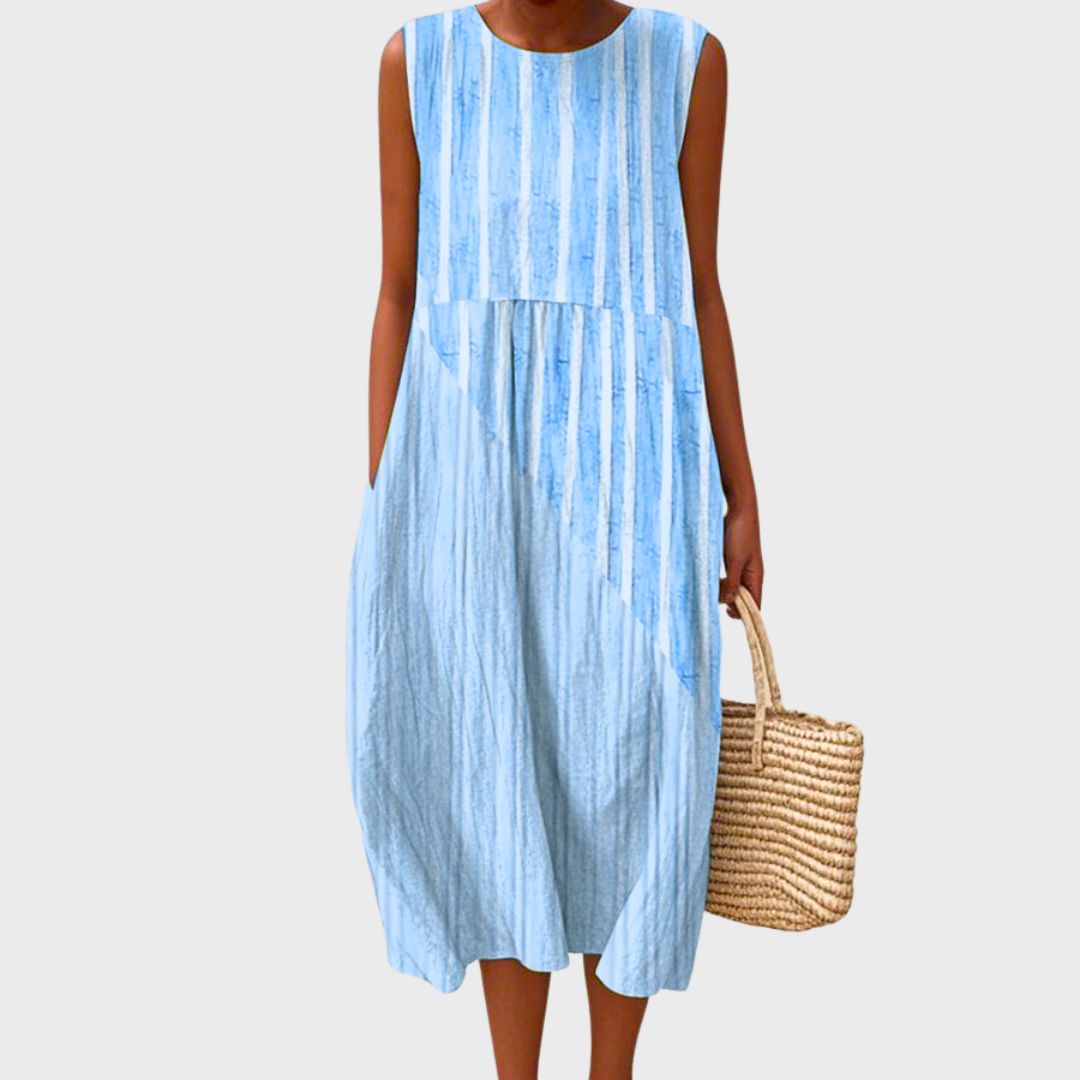Kaia | Vestido Feminino Leve Solto Comprimento Joelho