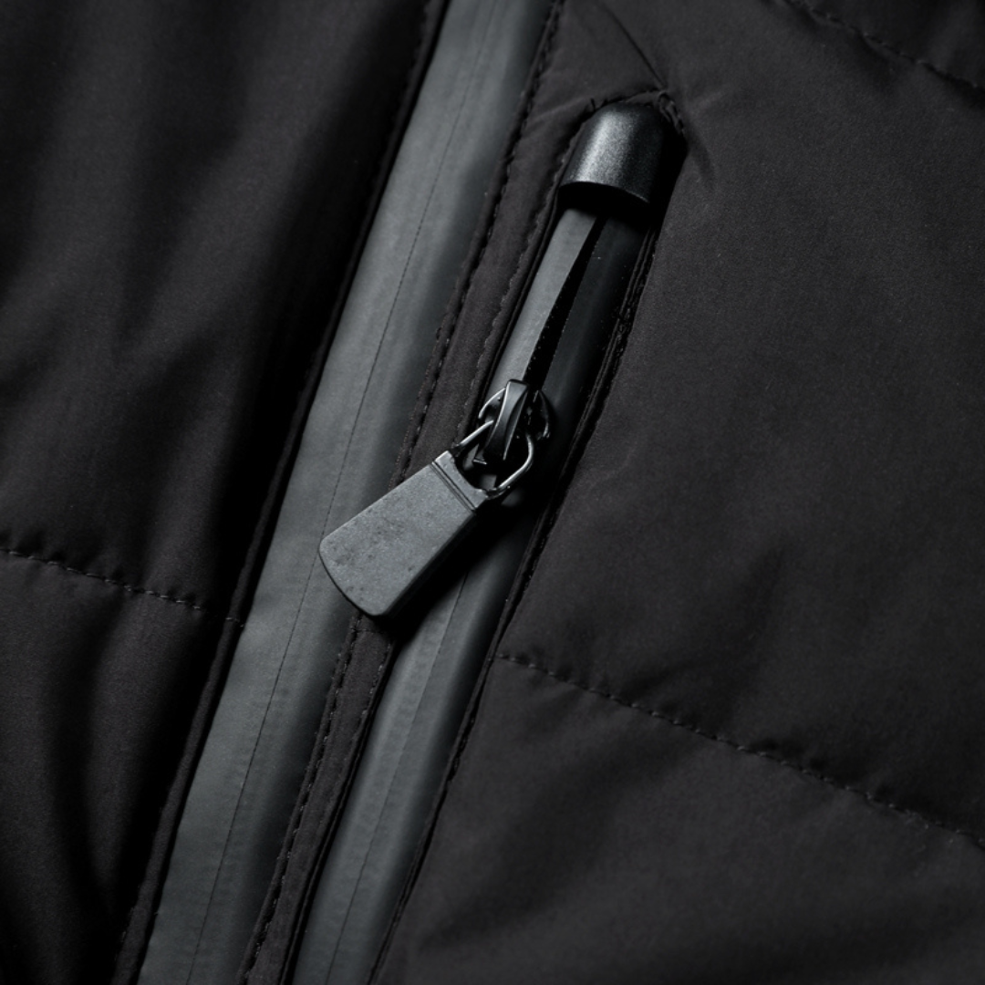 Casaco Puffer Feminino com Cinto Acolchoado com Capuz