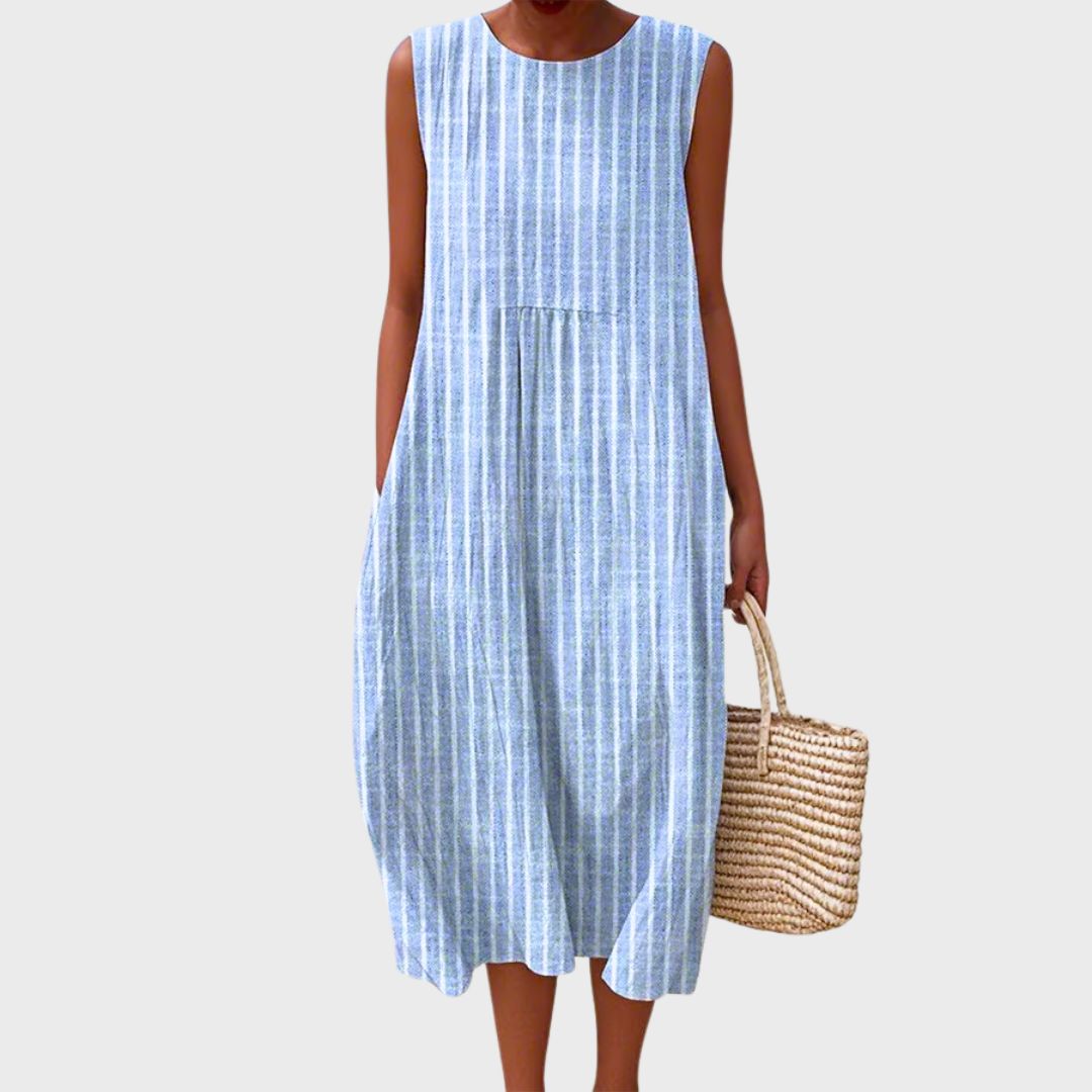 Kaia | Vestido Feminino Leve Solto Comprimento Joelho