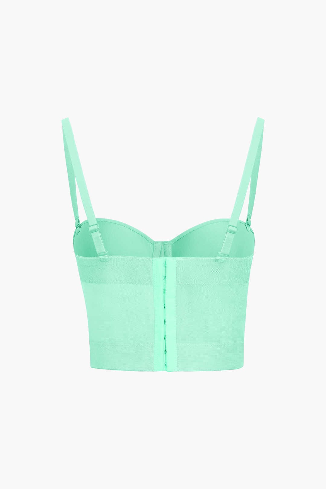 Top de Renda Feminino Bustier com Suporte e Alças Ajustáveis