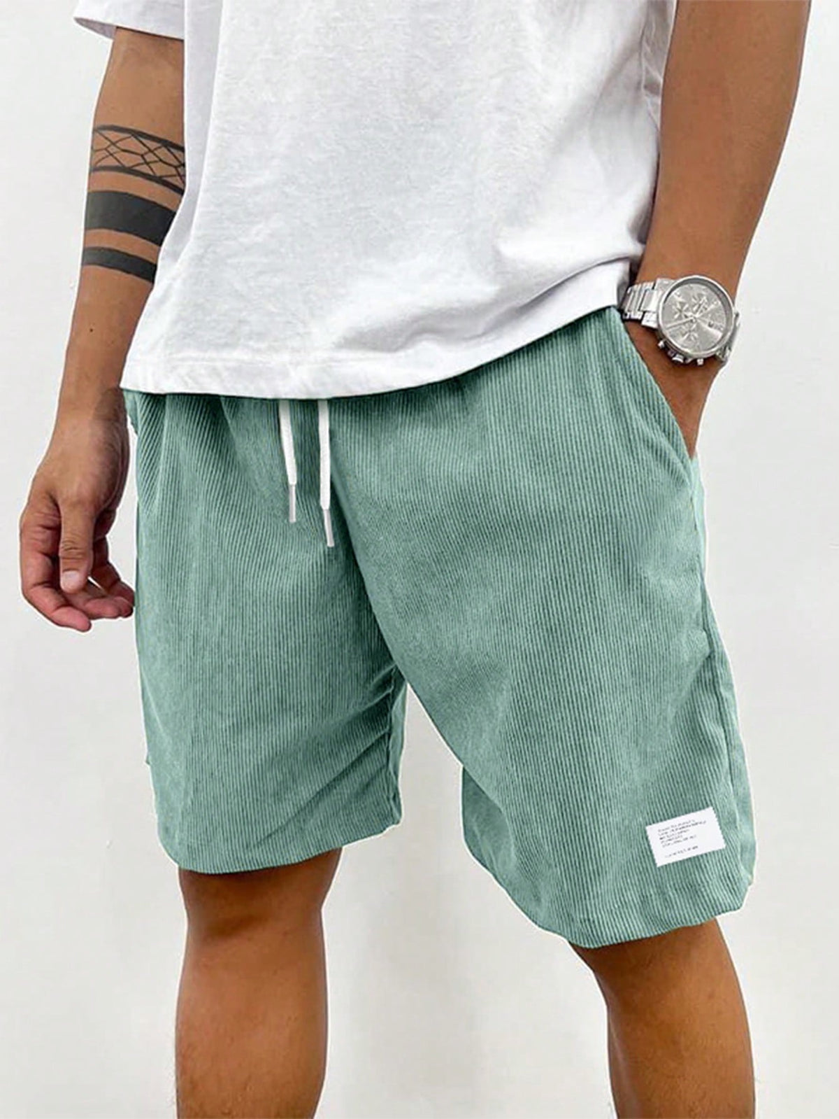 Faye | Homem Shorts Casual Cordão
