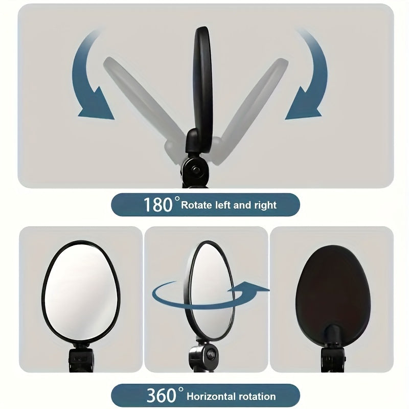 Iris | Espelhos Retrovisores para Bicicleta | Ângulo Largo, Oval, Universal | 2 Unidades