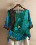 Yvaine | Túnica Feminina Algodão Boho Relaxada