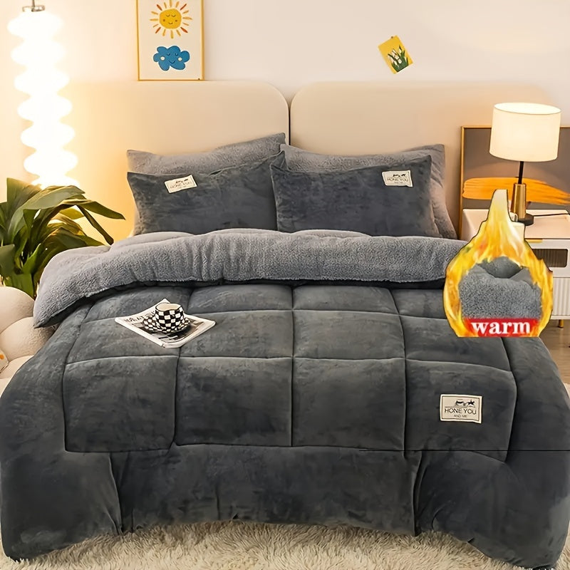 Freya | Edredom Plush Extra Grosso Antistático Outono Inverno