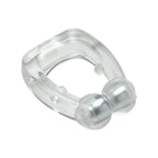 Clipe nasal magnético antiressonar em silicone médico transparente com estojo