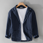Aria | Homem Blazer Linho Pasvorm Relaxado