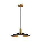 Candeeiro Suspenso de Latão | Mid-Century, 1 Luz, Vidro Leitoso | Calla
