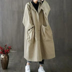 Romy | Mulher Trench Coat Oversized com Cinto