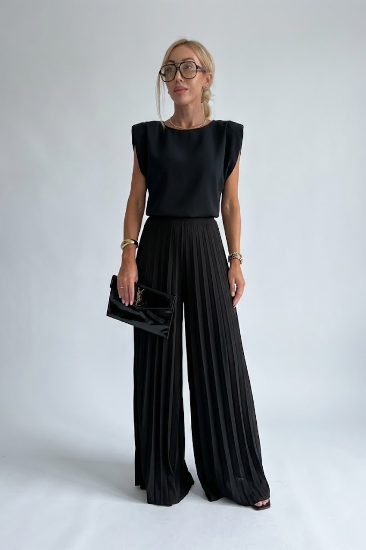 Conjunto Feminino 2 Peças Calça Wide Leg