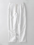 Conjunto masculino linho camisa e calça 2 peças casual