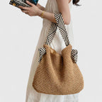 Pearl | Bolsa de Ombro Feminina Tecida Shopper