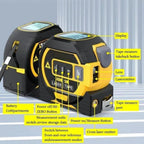 Perla | Fita Métrica Laser 3 em 1 | Infravermelha, Digital, Retroiluminada | Amarelo e Azul