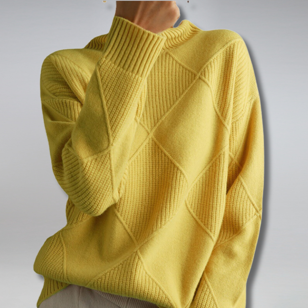 Esma | Mulher Caxemira Gola Alta Pullover