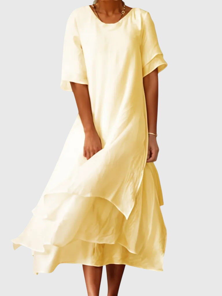 Jolie | Vestido Feminino Decote Aberto Corte Fluido
