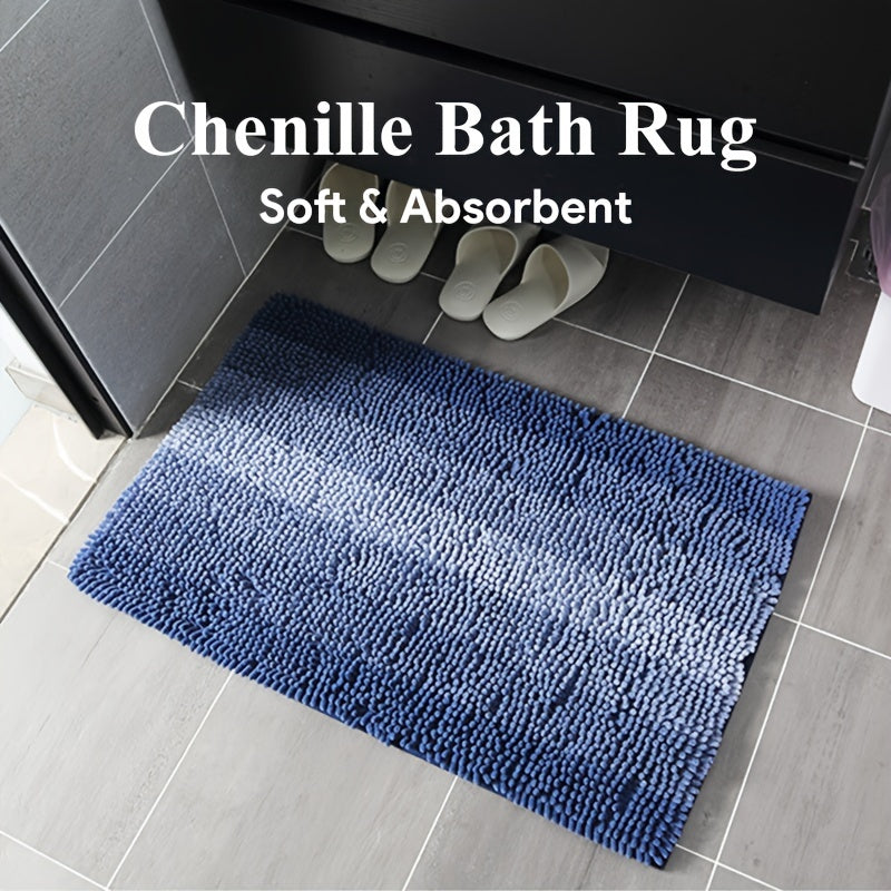 Faye | Tapete de Banho em Chenille | Antiderrapante, Absorvente | Lavável à Máquina