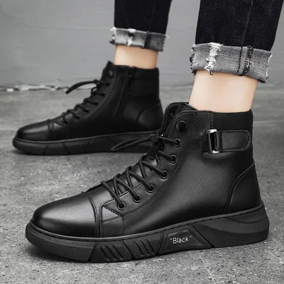 Botas de Pele para Homem | Preto