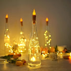 Marlow | Luzes LED para Garrafas | Decoração de Natal e Festas | 10 Peças, A Pilhas