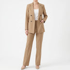 Fato Pantalona Feminino | Blazer Double-Breasted, Slim Fit | Elsa