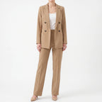 Fato Pantalona Feminino | Blazer Double-Breasted, Slim Fit | Elsa