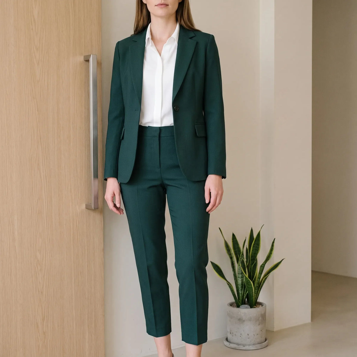 Lyra | Fato de Calças Feminino | 2 Peças, Blazer e Calça | Corte Estruturado