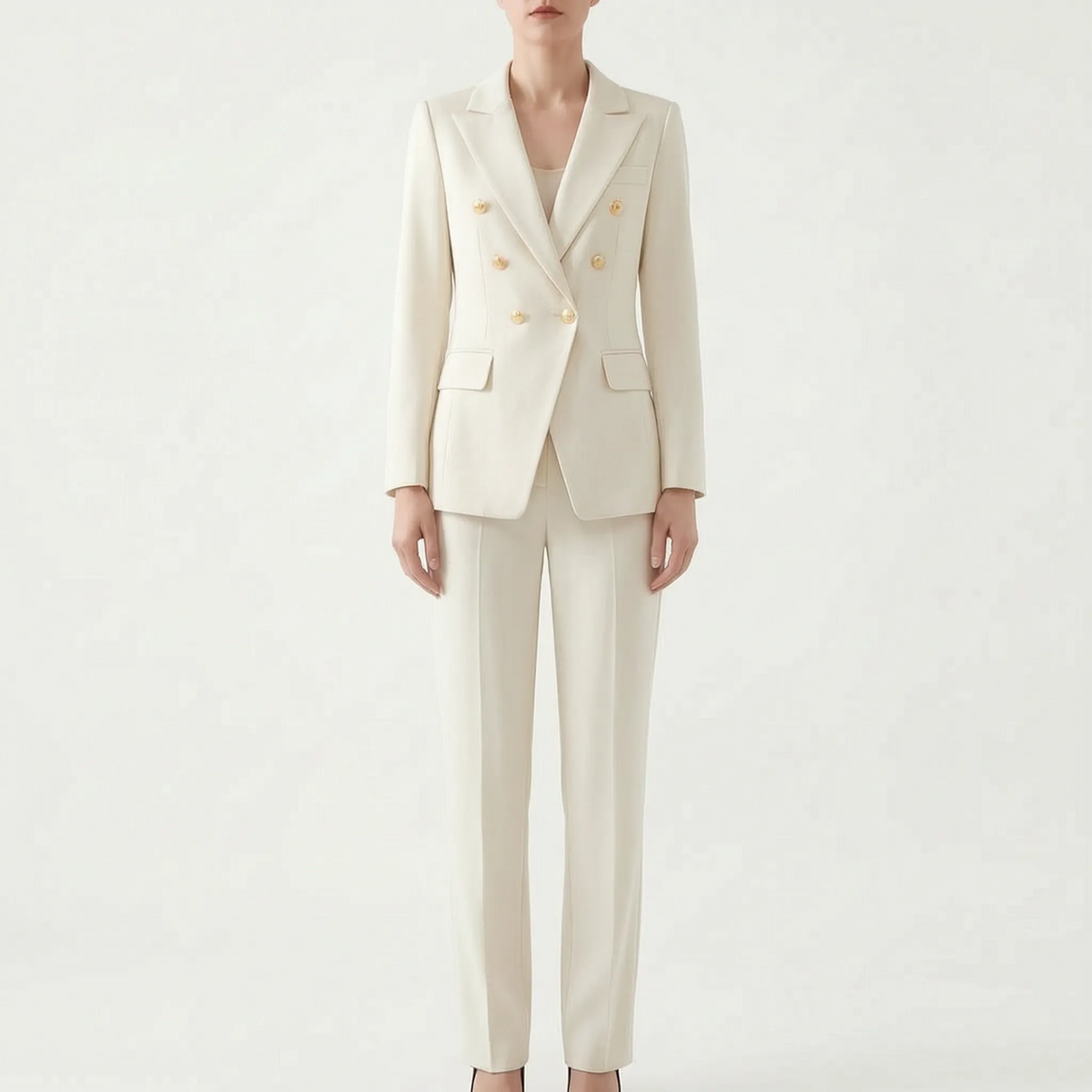 Ondine | Conjunto Feminino 2 Peças | Blazer e Calça, Botões Decorativos | Elegante