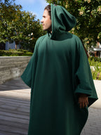 Mulher Hoodie Manta Oversized com capuz, fit amplo e acolhedor