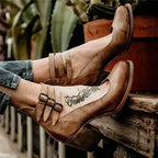 Sapatos de Salto Vintage Femininos | Estilo Retro, Bico Redondo | Marlowe