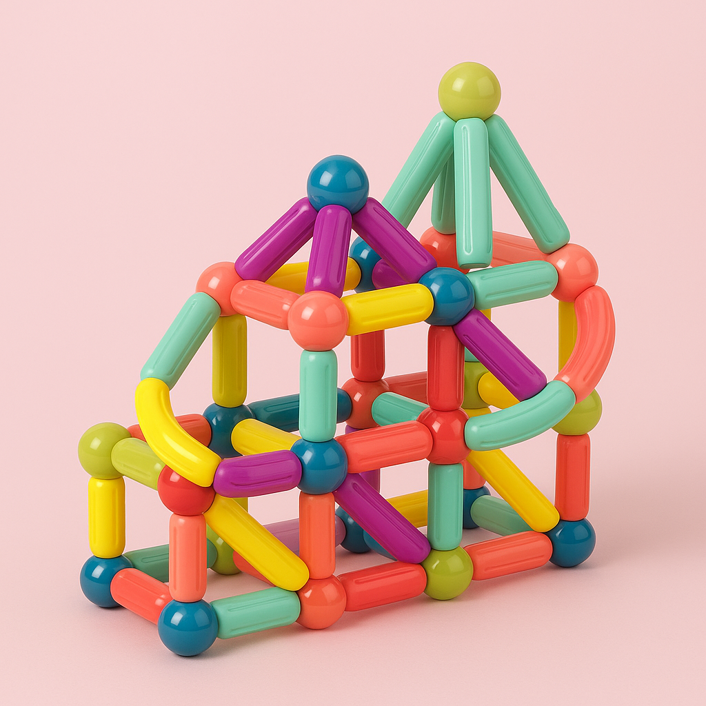 Esma | Brinquedos Magnéticos | Varas Magnéticas Educativas | Criatividade Infantil