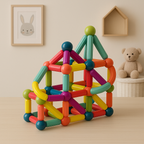 Esma | Brinquedos Magnéticos | Varas Magnéticas Educativas | Criatividade Infantil