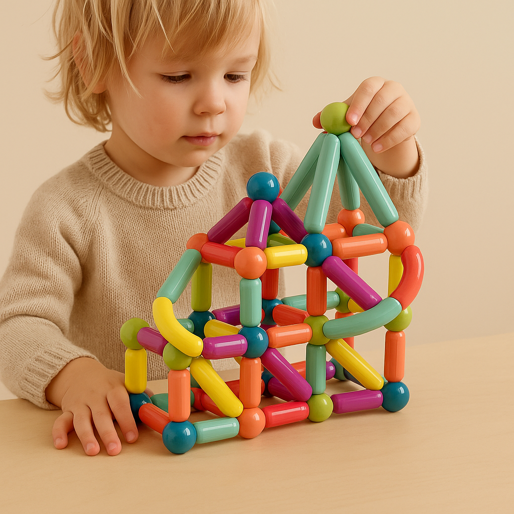 Esma | Brinquedos Magnéticos | Varas Magnéticas Educativas | Criatividade Infantil
