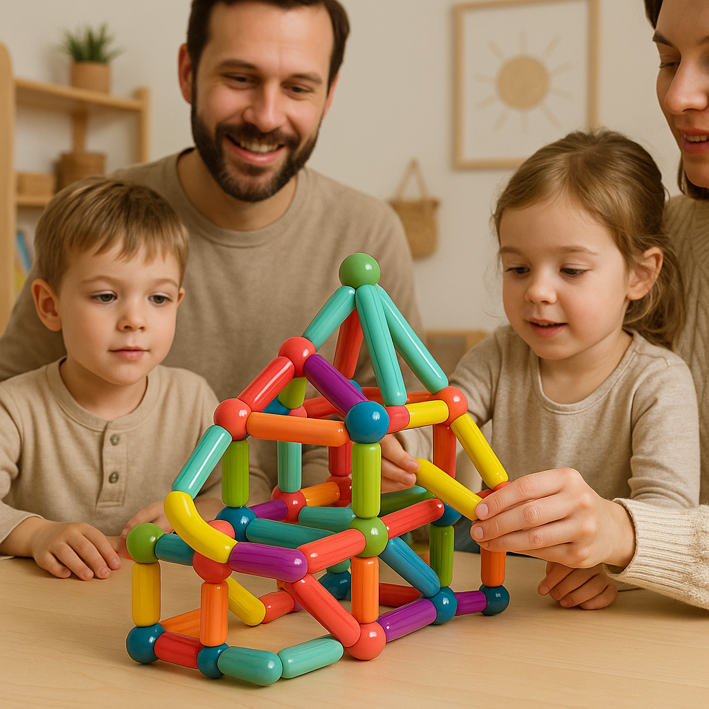 Esma | Brinquedos Magnéticos | Varas Magnéticas Educativas | Criatividade Infantil