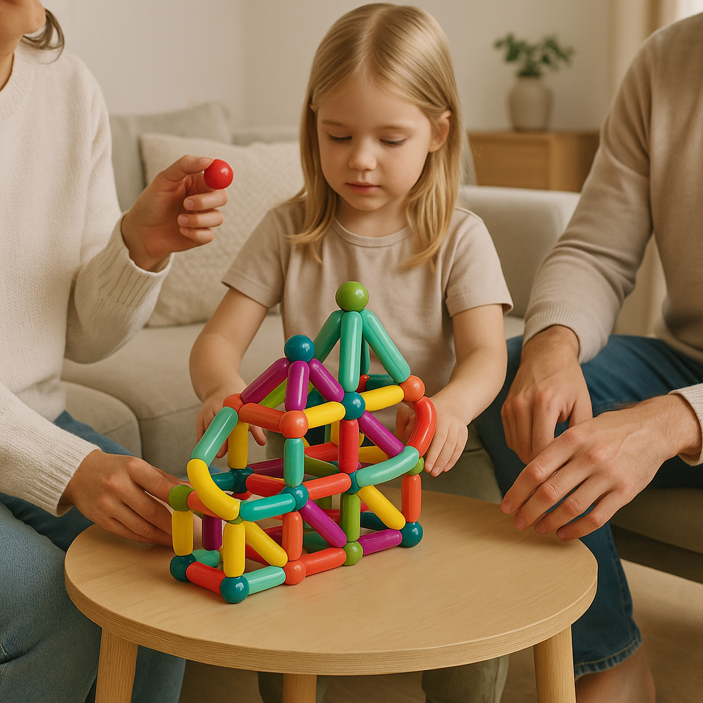 Esma | Brinquedos Magnéticos | Varas Magnéticas Educativas | Criatividade Infantil